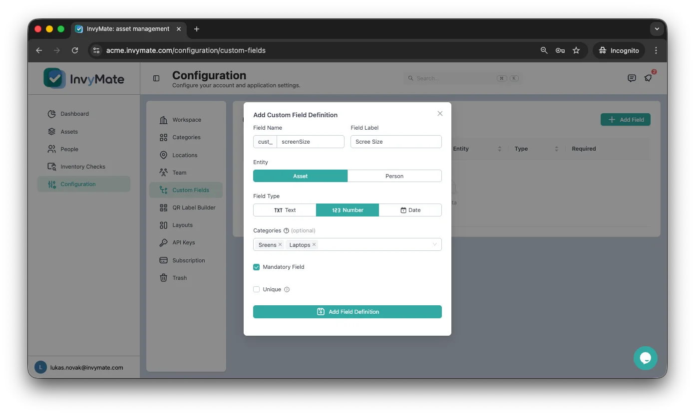 Custom Fields